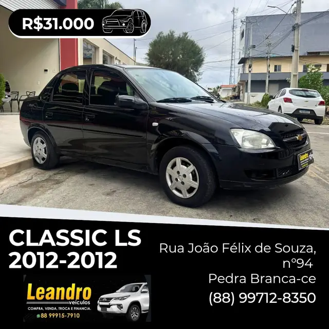 Carro Chevrolet Classic 2012 LS VHC E 1.0 (Flex)