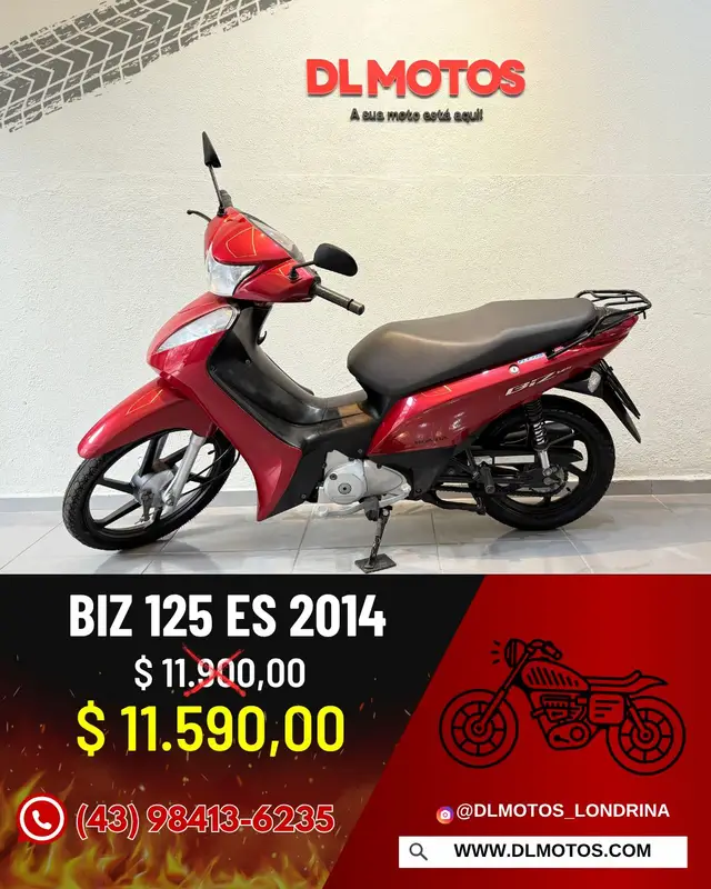 Moto Honda Biz 125i 2014 ES
