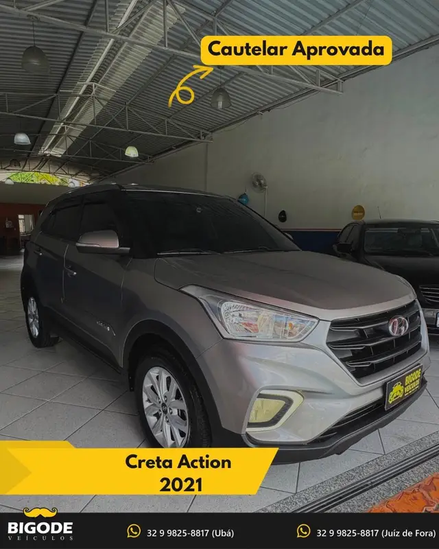 Carro Hyundai Creta 2021 Action 1.6 (Aut) (Flex)
