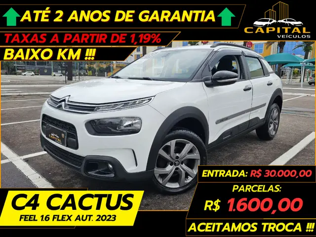 Carro Citroën C4 Cactus 2023 1.6 Feel (Aut) (Flex)