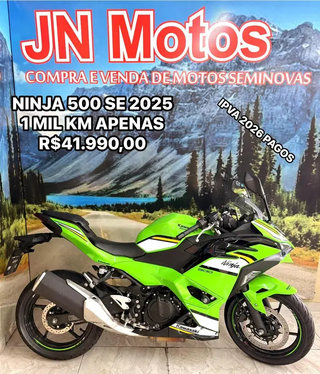 Moto Kawasaki Ninja 2025 500 SE