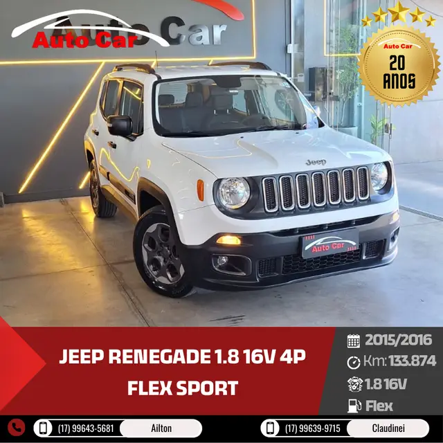 Carro Jeep Renegade 2016 Sport 1.8 4x2 (Flex)