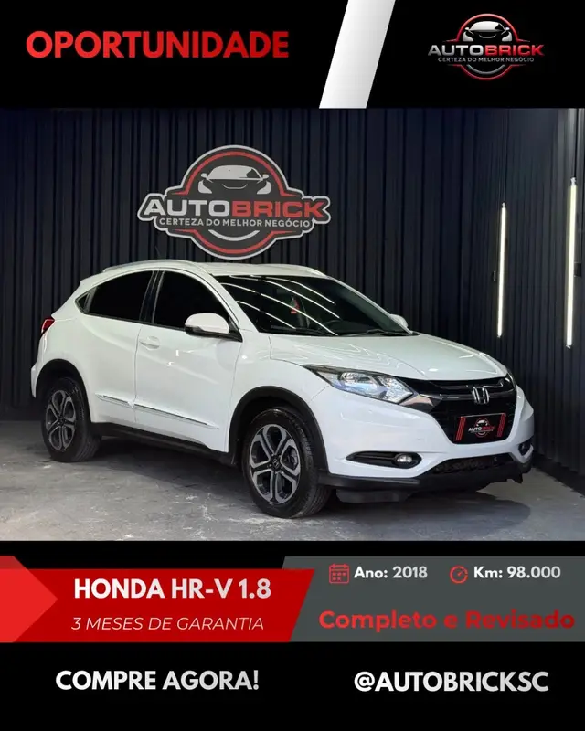 Carro Honda HR-V 2018 EX CVT 1.8 I-VTEC FlexOne