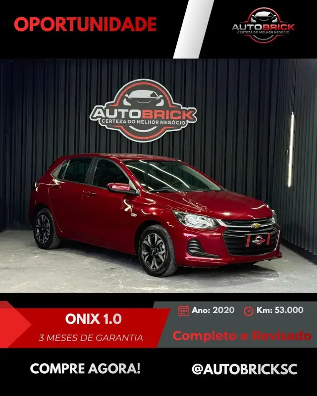 Carro Chevrolet Onix 2020 LT 1.0 (Flex)