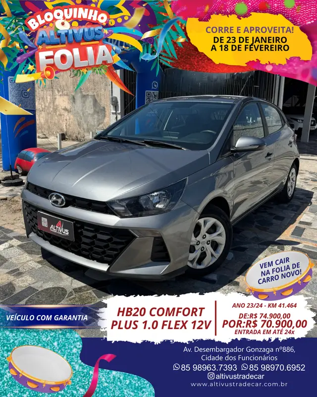 Carro Hyundai HB20 2024 Comfort 1.0 (Flex)