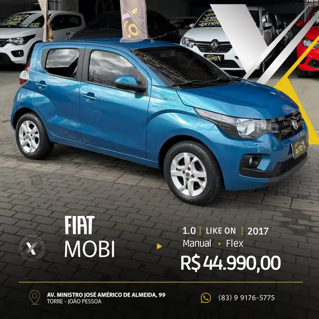Carro Fiat Mobi 2017 Evo Like On 1.0 (Flex)