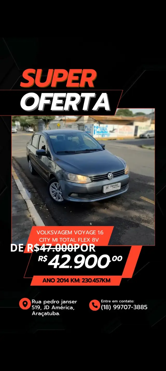 Carro Volkswagen Voyage 2014 1.6 VHT (Flex)