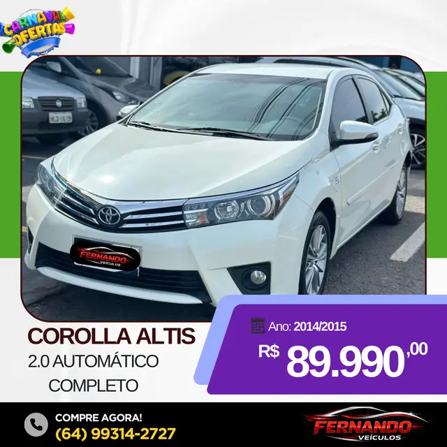 Carro Toyota Corolla 2015 2.0 Altis Multi-Drive S (Flex)