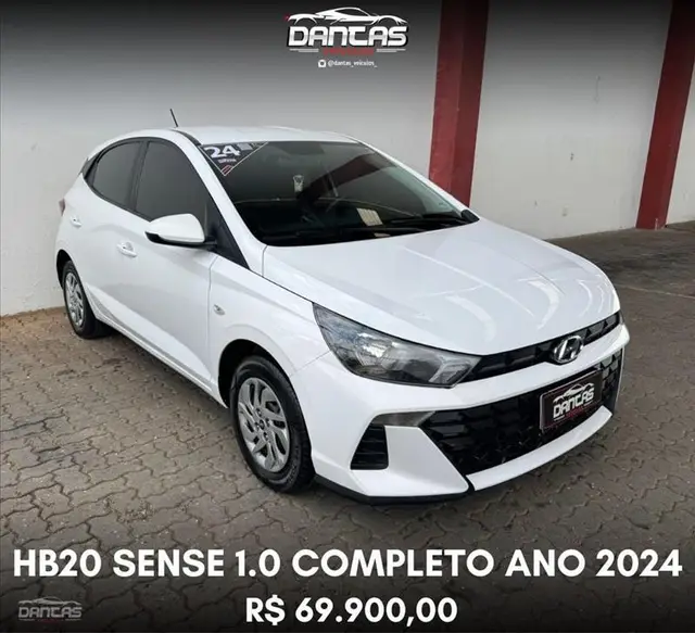 Carro Hyundai HB20 2024 Sense 1.0 (Mec.)
