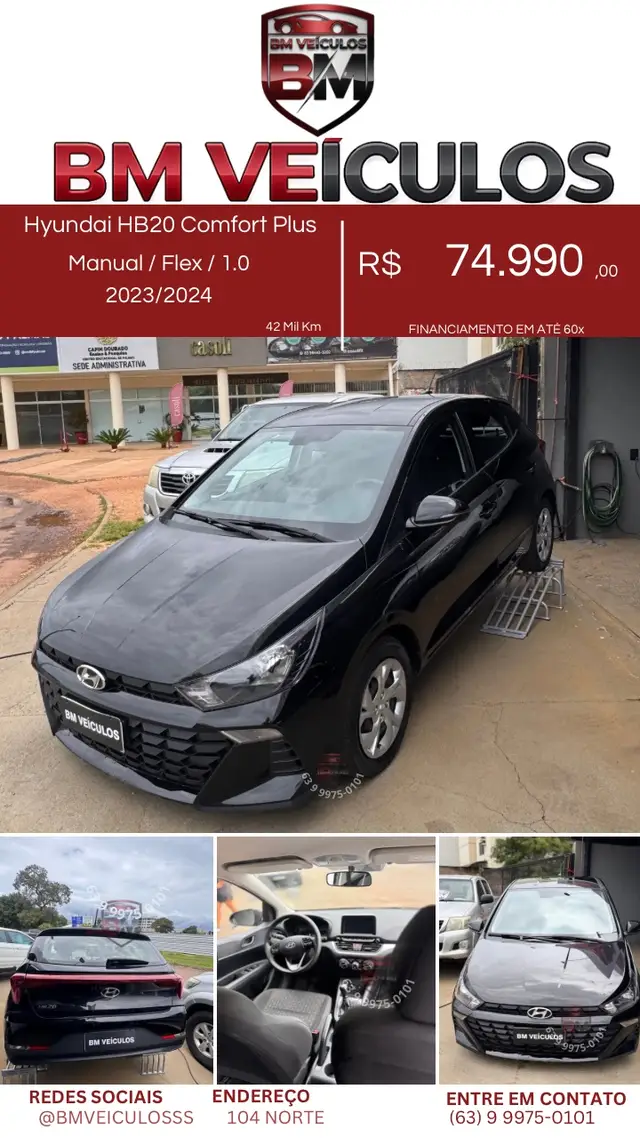 Carro Hyundai HB20 2024 Comfort 1.0 (Flex)