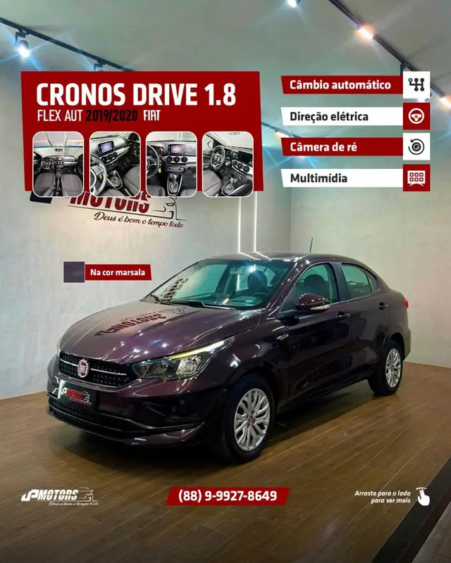 Carro Fiat Cronos 2020 1.8 Drive (Aut) (Flex)