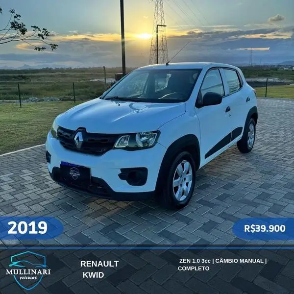Carro Renault Kwid 2019 Intense 1.0 12v SCe (Flex)