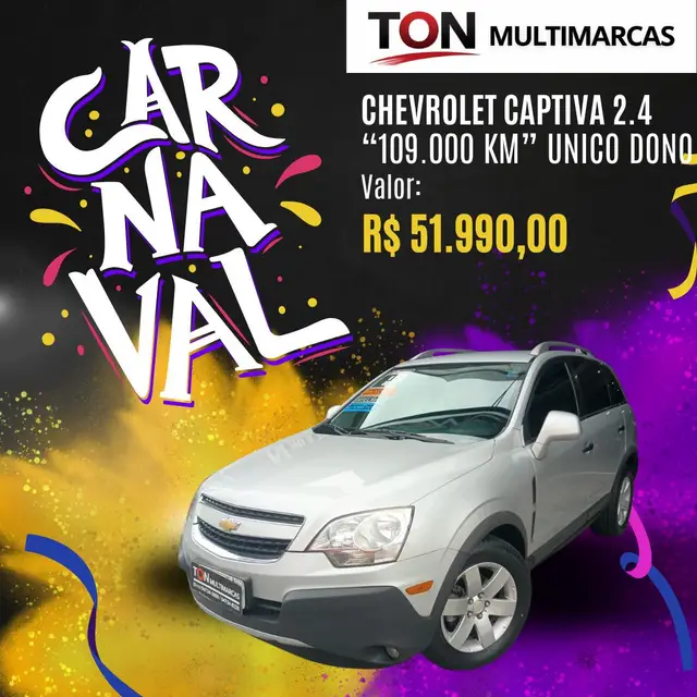 Carro Chevrolet Captiva 2012 2.4 16V (Aut)