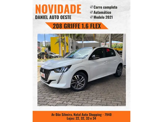 Carro Peugeot 208 2021 Griffe 1.6 (Flex) (Aut)