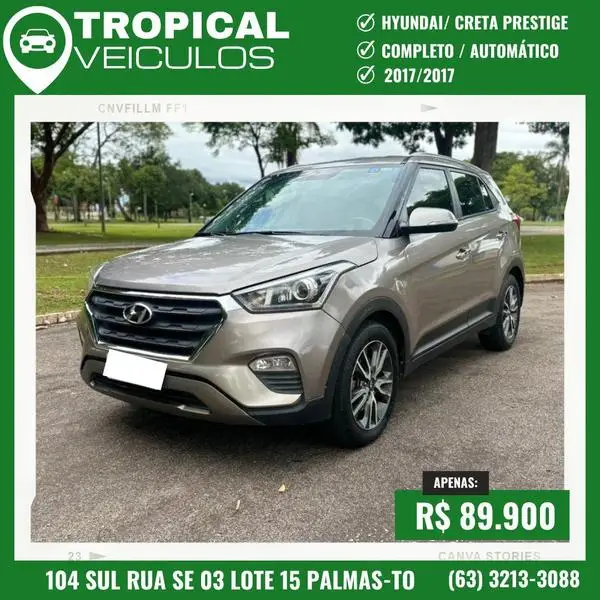 Carro Hyundai Creta 2017 Prestige 2.0 (Aut) (Flex)