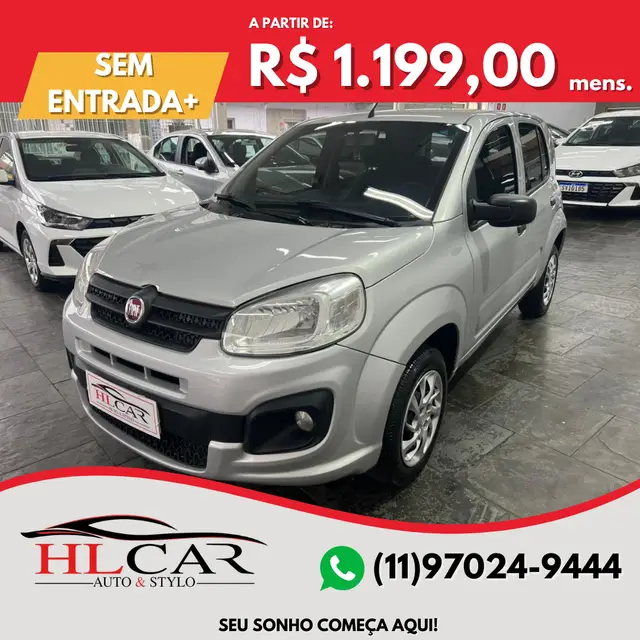 Carro Fiat Uno 2017 Attractive 1.0 (Flex) 4p