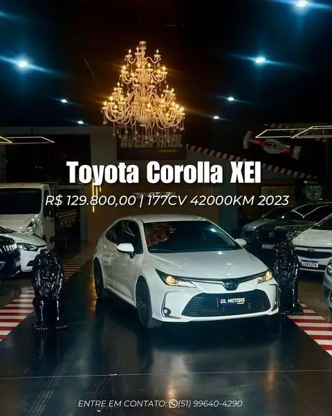 Carro Toyota Corolla 2023 Altis Hybrid 1.8 Flex