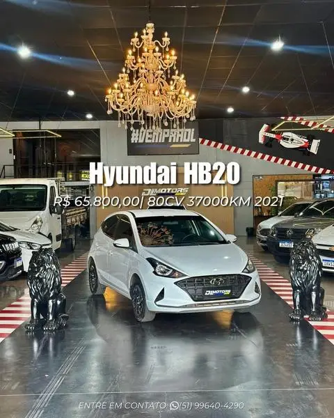 Carro Hyundai HB20 2021 1.0 Diamond Plus Turbo (Aut) (Flex)