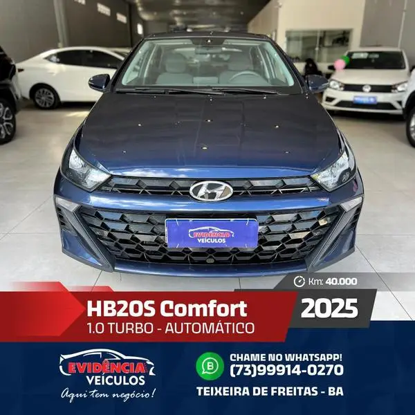 Carro Hyundai HB20S 2025 Comfort Plus 1.0 Turbo (Aut.)