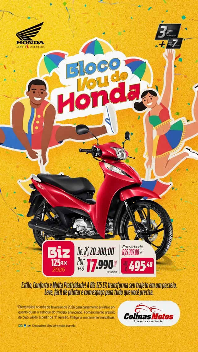 Moto Honda Biz 125 2026 EX