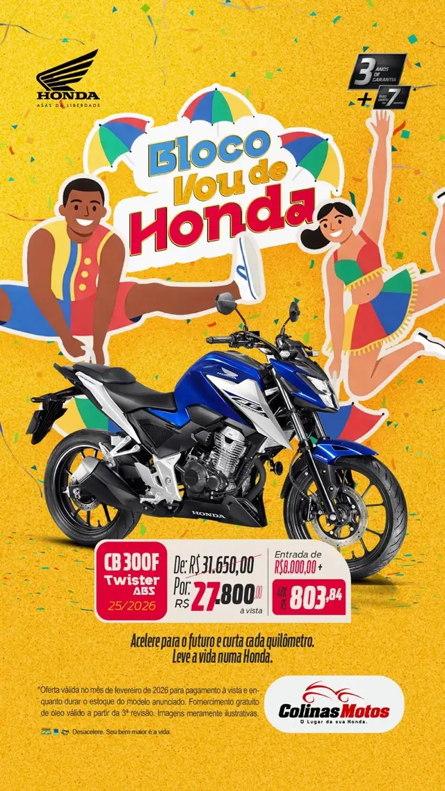 Moto Honda CB 300F Twister 2026 ABS