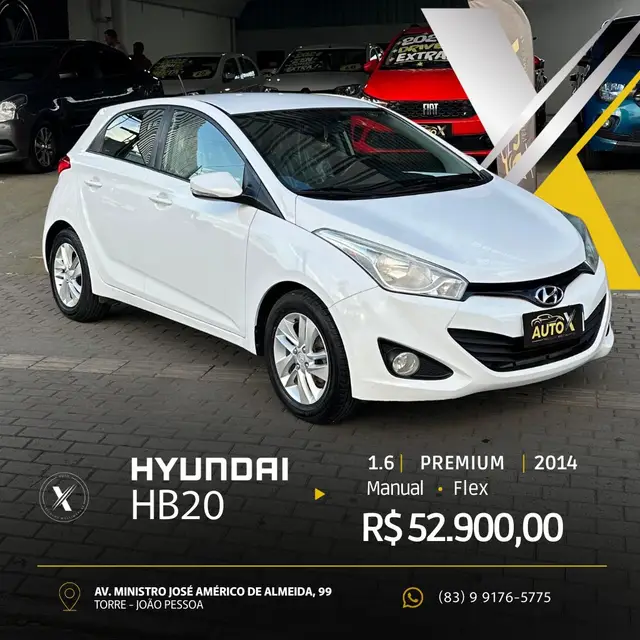 Carro Hyundai HB20 2014 1.6 Premium (Flex)