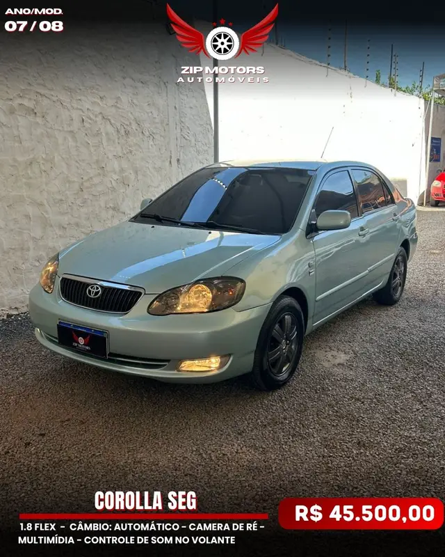 Carro Toyota Corolla 2008 Sedan SEG 1.8 16V (flex) (aut)
