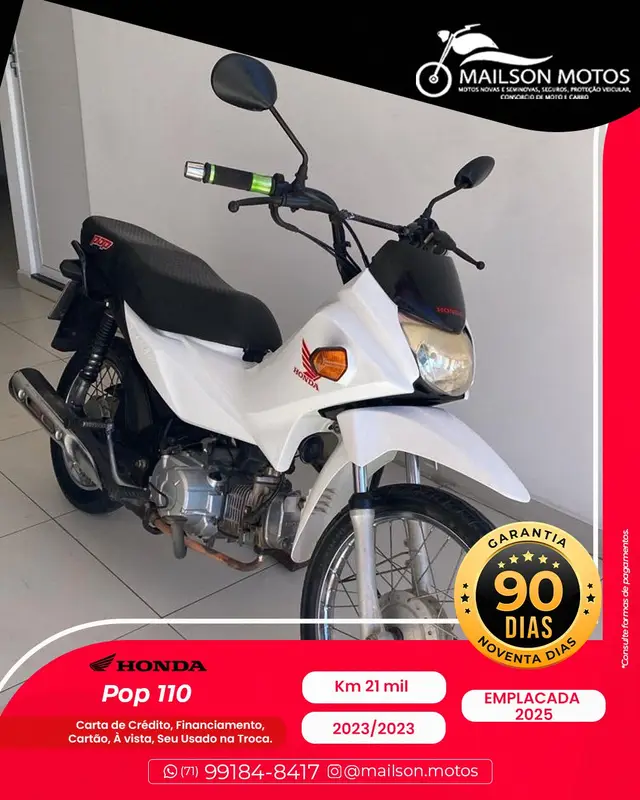Moto Honda Pop 110i 2023 110i