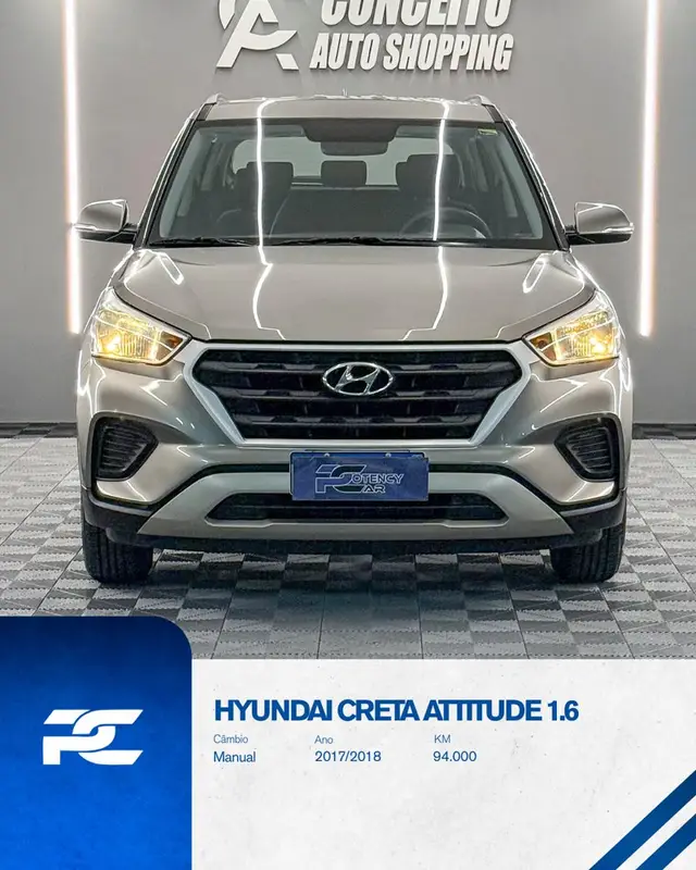 Carro Hyundai Creta 2018 Attitude 1.6 (Flex)