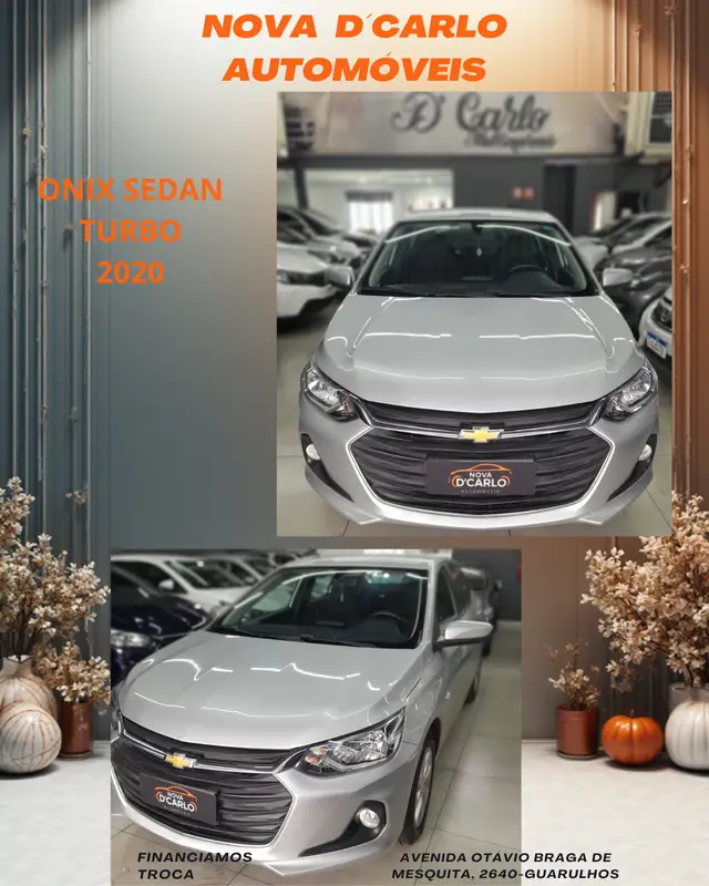 Carro Chevrolet Onix Plus 2020 1.0 LTZ Turbo Flex (Aut)