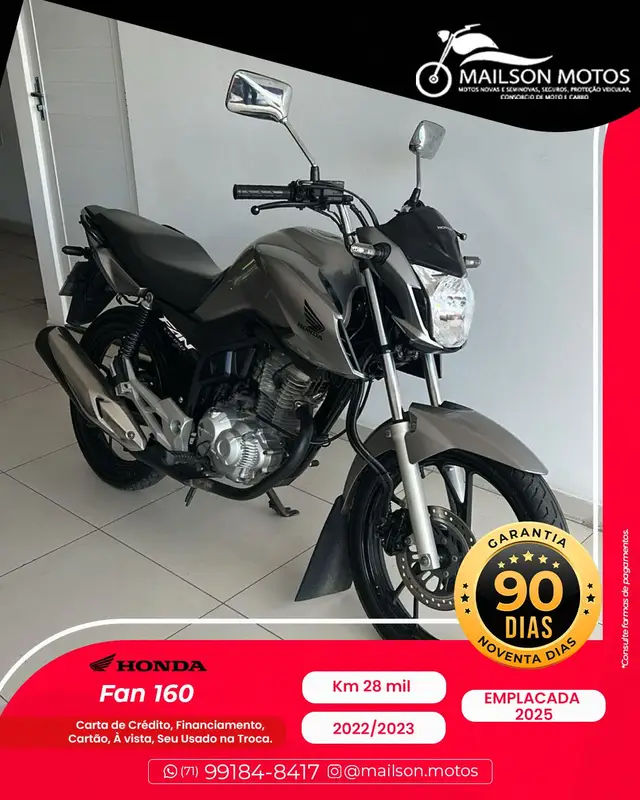 Moto Honda CG 160 2023 Fan