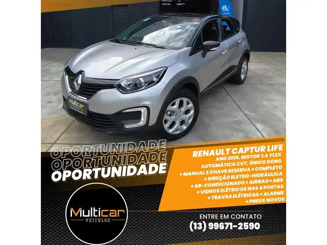 Carro Renault Captur 2019 Life 1.6 16v SCe CVT (Flex)
