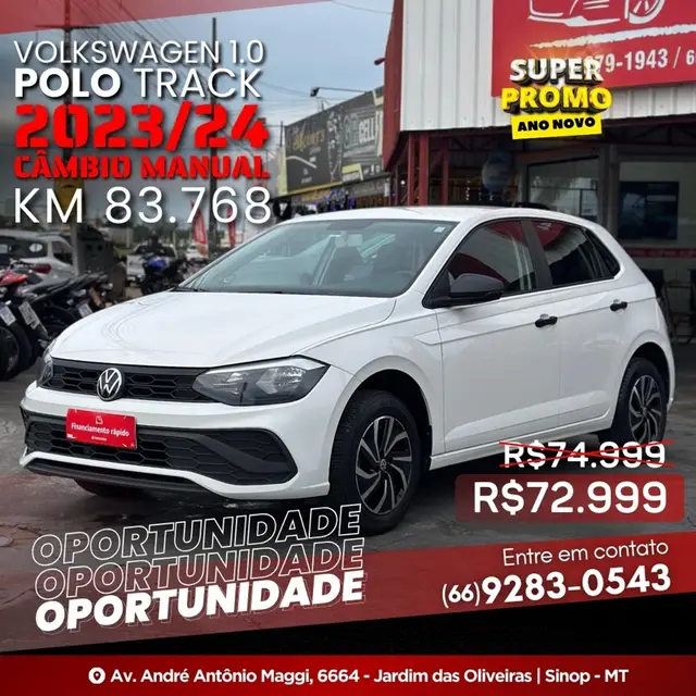 Carro Volkswagen Polo 2024 Track 1.0 Flex 12V 5p