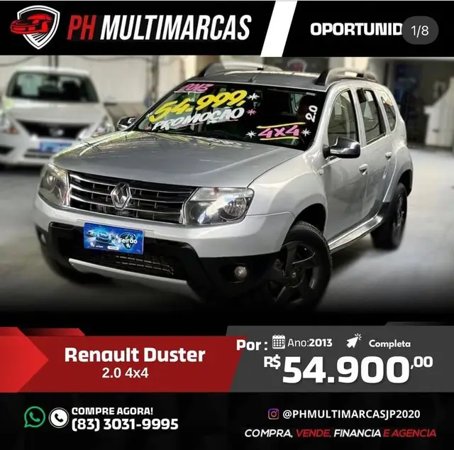 Carro Renault Duster 2013 2.0 16V Dynamique 4x4 (Flex)