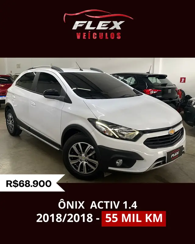 Carro Chevrolet Onix 2018 1.4 Activ SPE/4 (Aut)
