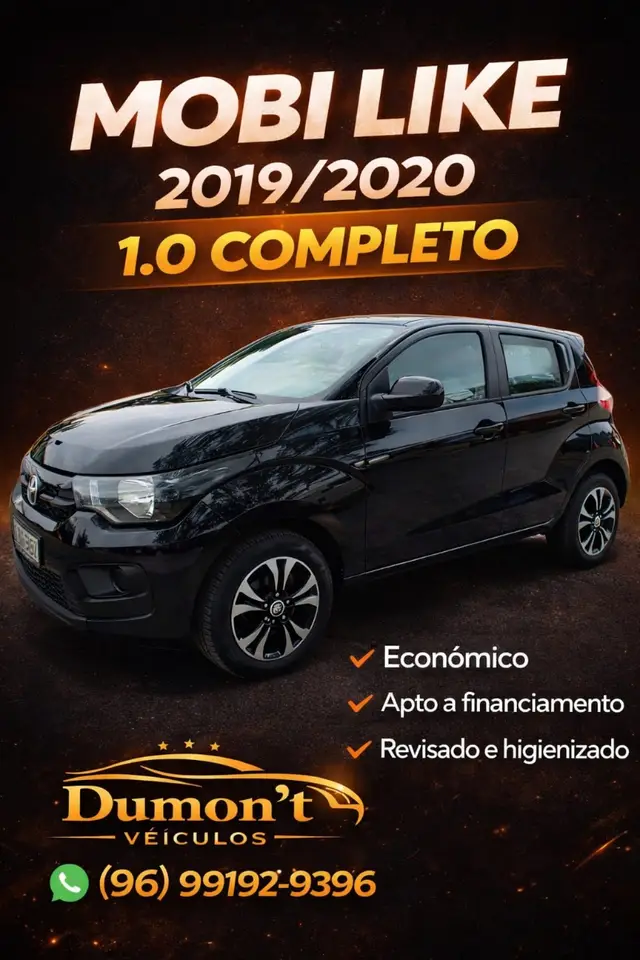Carro Fiat Mobi 2020 Like 1.0 (Flex)