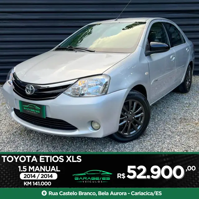 Carro Toyota Etios Sedan 2014 XLS 1.5 (Flex)