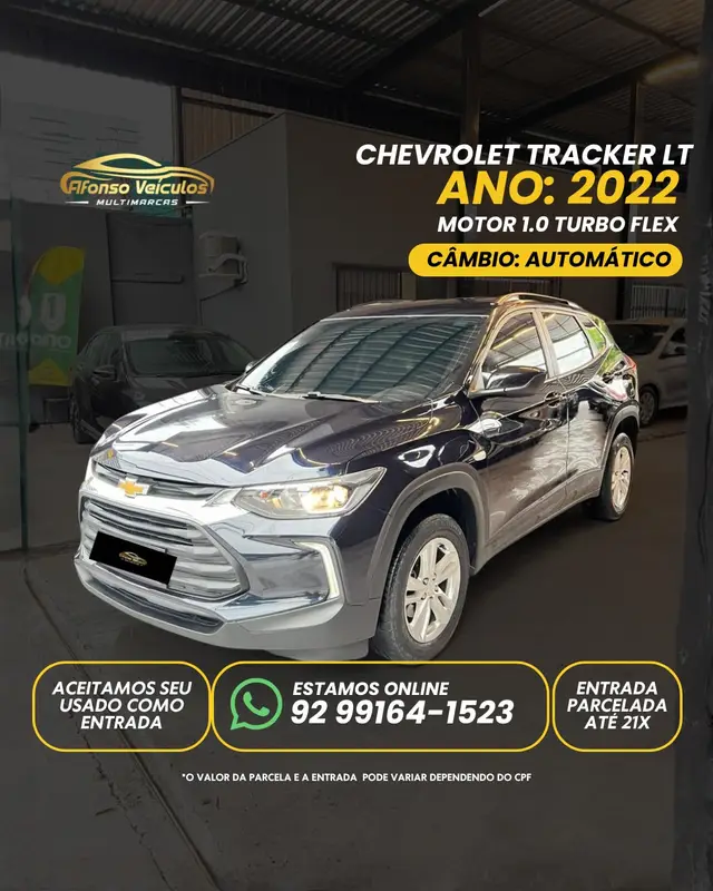 Carro Chevrolet Tracker 2022 LT 1.0 Turbo (Aut) (Flex)