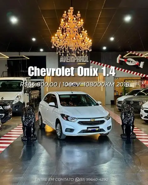 Carro Chevrolet Onix 2018 1.4 Activ SPE/4
