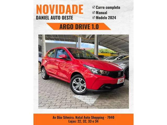 Carro Fiat Argo 2024 1.0