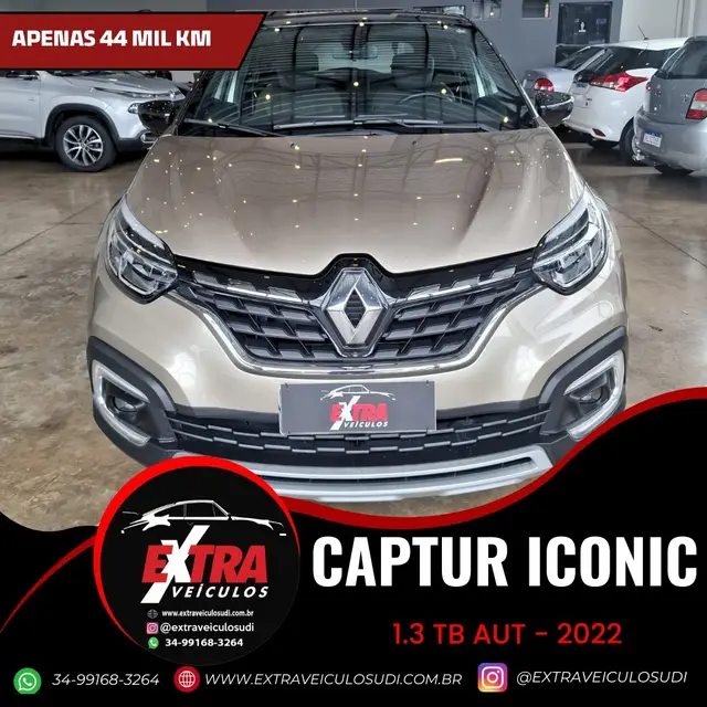 Carro Renault Captur 2022 Iconic 1.3 Turbo CVT