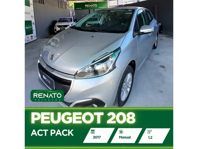 Carro Peugeot 208 2017 Active Pack 1.2 12V (Flex)