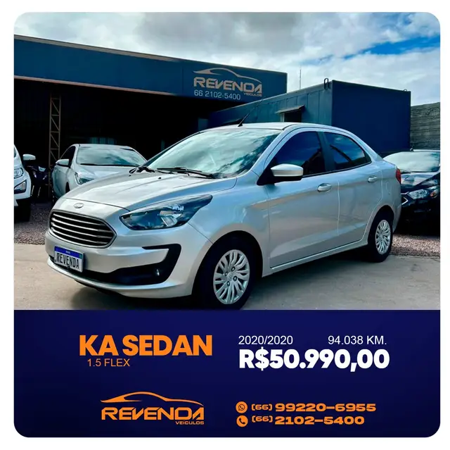 Carro Ford Ka Sedan 2020 SE Plus 1.5 12v (Flex)