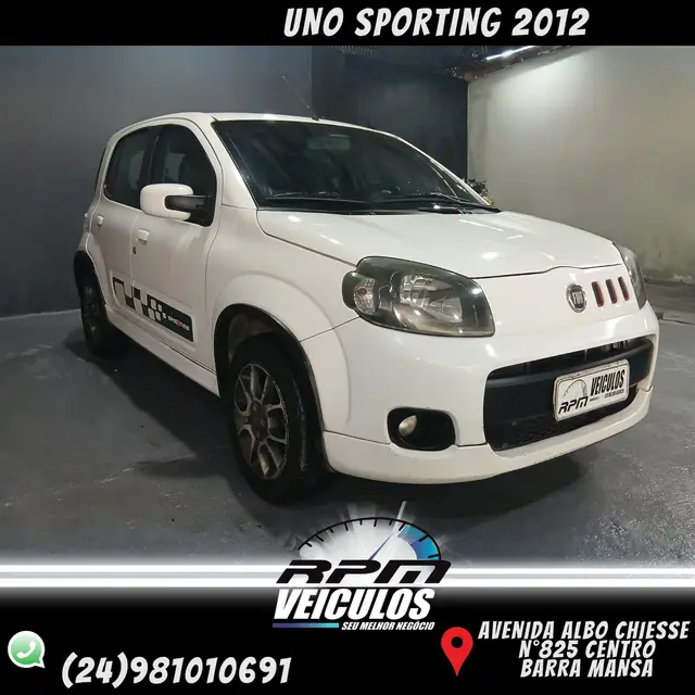 Carro Fiat Uno 2012 Sporting 1.4 8V (Flex) 4p