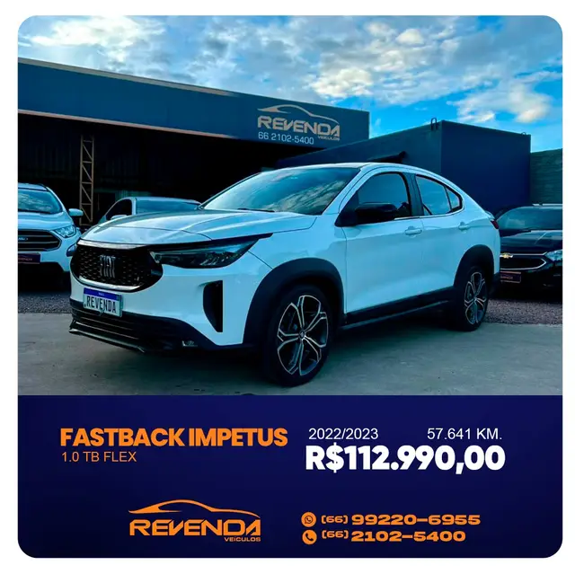 Carro Fiat Fastback 2023 Impetus Turbo 200 (Flex) (Aut)