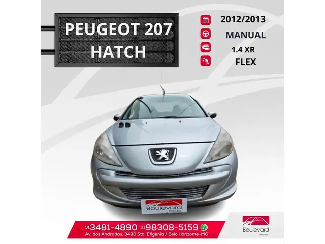 Carro Peugeot 207 2013 Hatch XR 1.4 8V (flex) 4p