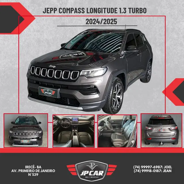 Carro Jeep Compass 2025 Longitude 1.3 T270 (Aut) (Flex)