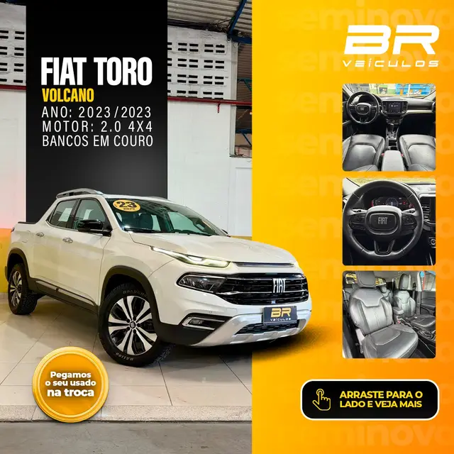 Carro Fiat Toro 2023 Volcano 2.0 TDI 4x4 (Aut)