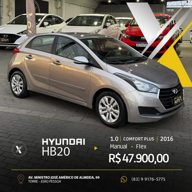 Carro Hyundai HB20 2016 1.0 Comfort (Flex)