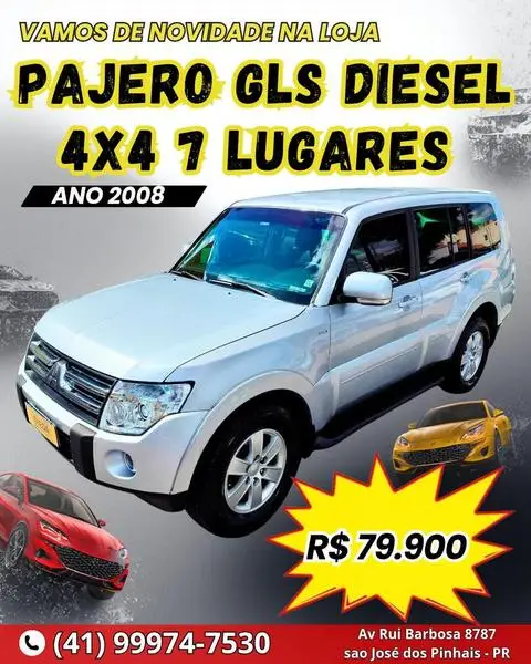 Carro Mitsubishi Pajero Full 2007 GLS 3.2 5p